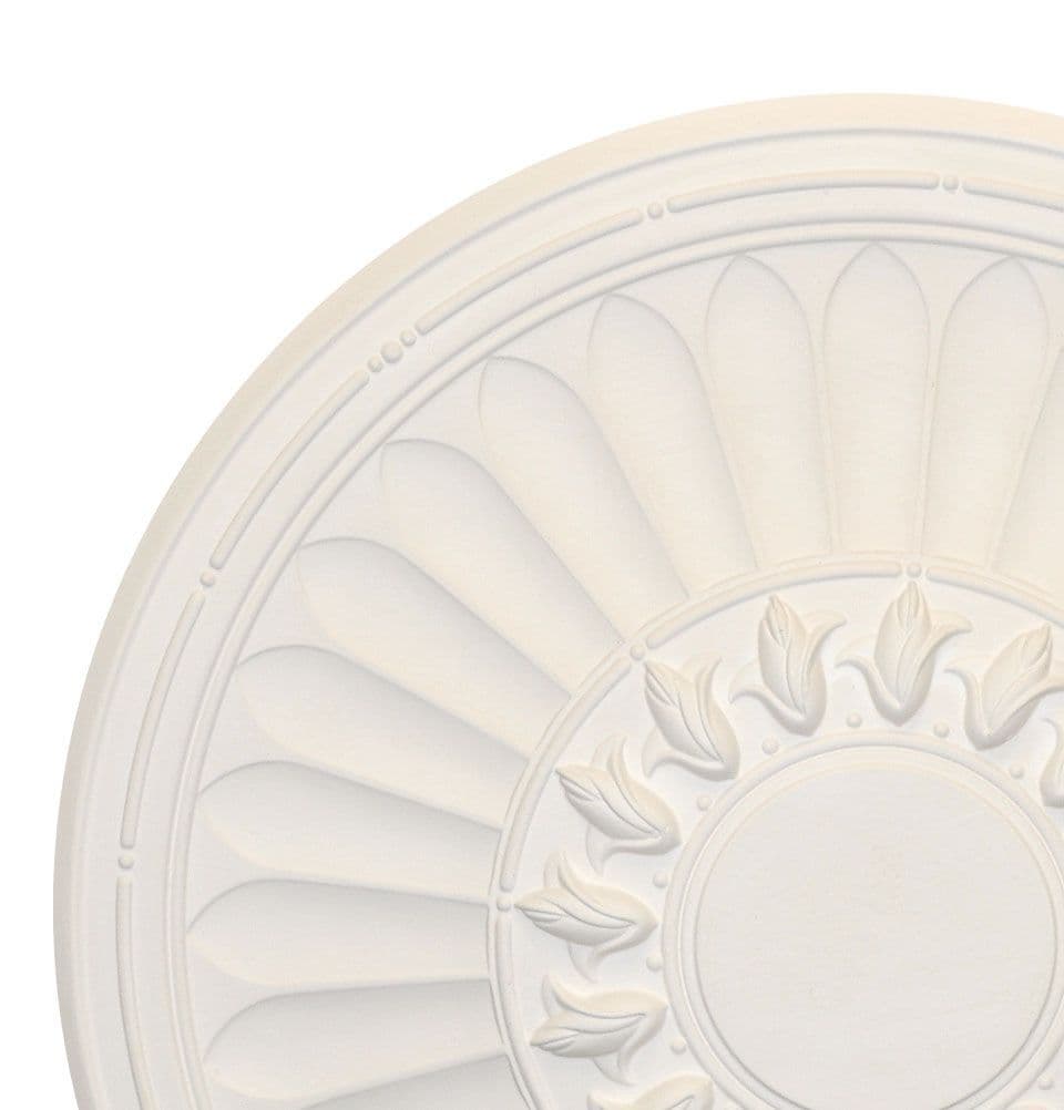 18" Rosebud Plaster Ceiling Rose 465mm