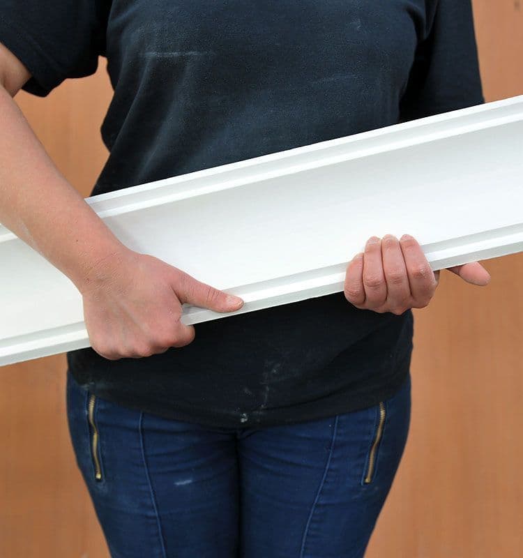 Medium Edwardian Plain Plaster Coving 100mm x 100mm