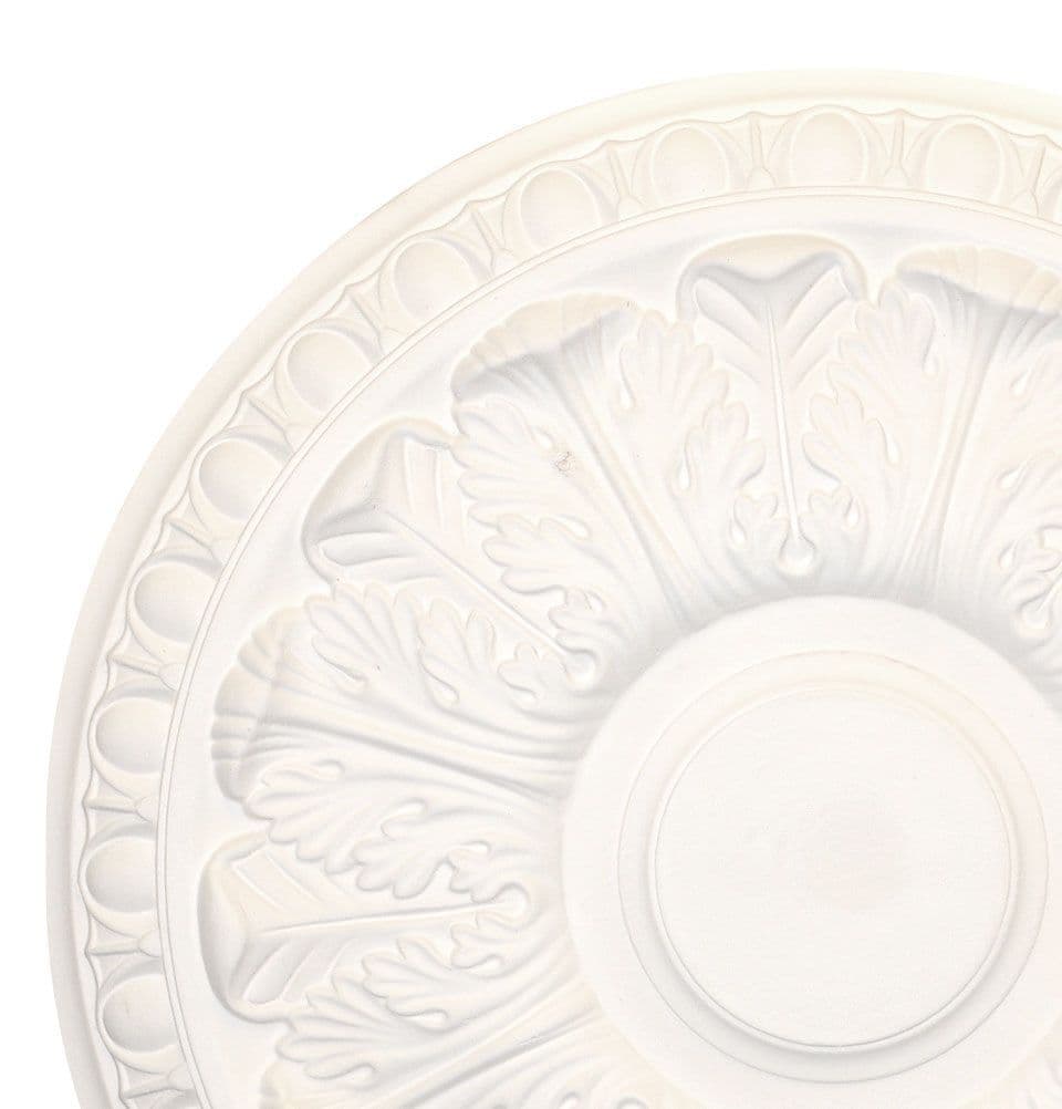 19 inch Egg and Acanthus Plaster Ceiling Rose 483mm