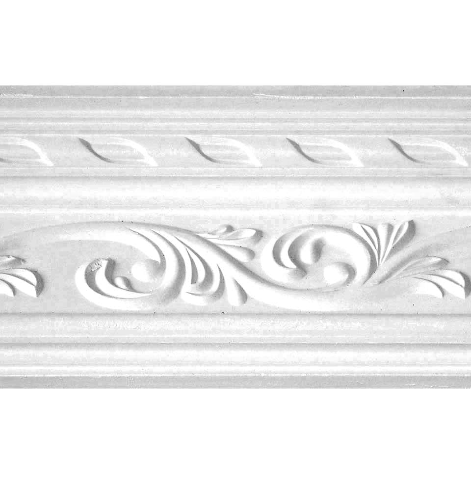 Edwardian Fleur de Lys Plaster Coving 80mm x 110mm