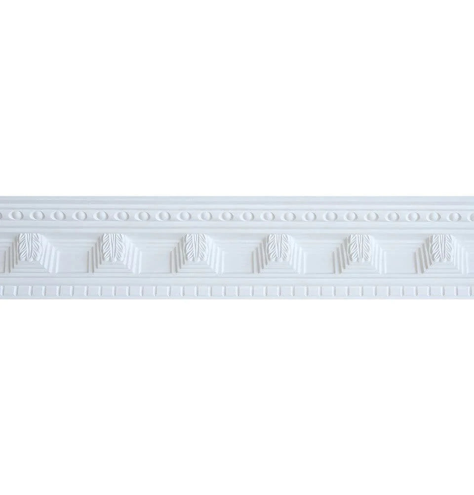 Small Double Dentil Plaster Coving 75mm x 85mm - 48m Pack