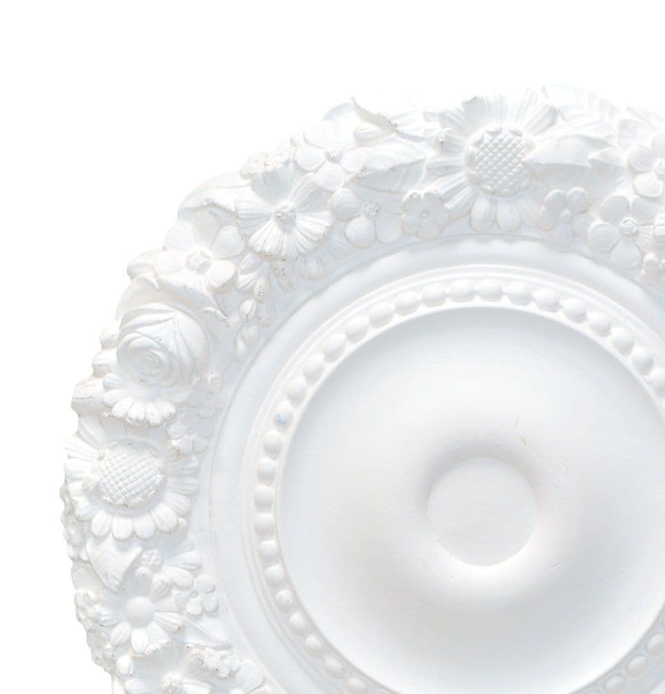 Floral Plaster Ceiling Rose 500mm