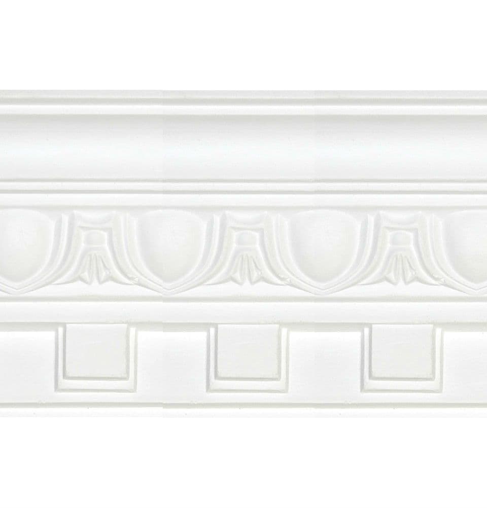 Medium Dentil Egg and Dart Plaster Coving 95mm x 100mm