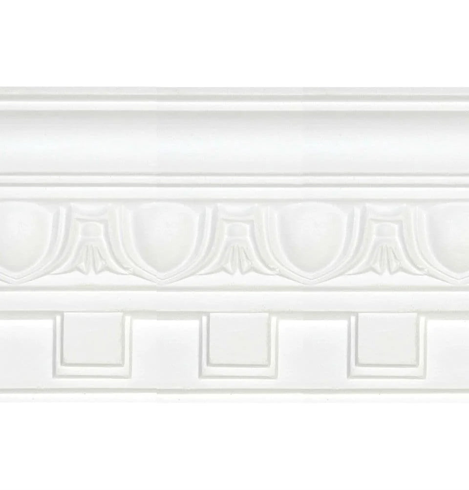 Medium Dentil Egg and Dart Plaster Coving 95mm x 100mm - 24m Pack
