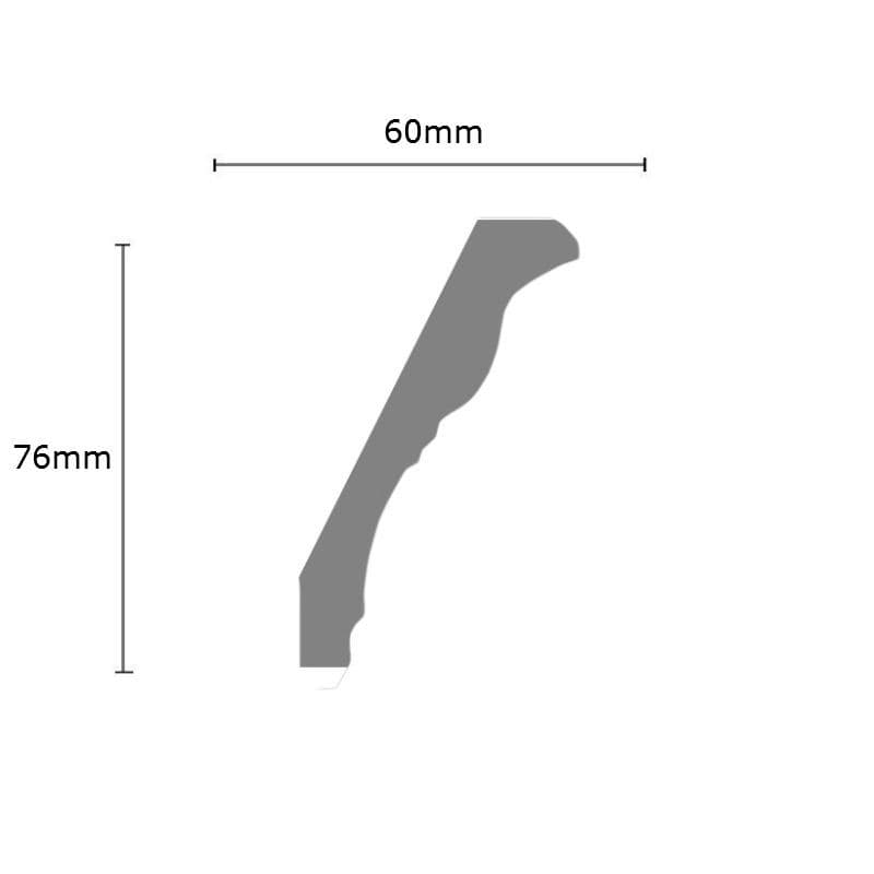 Mini Egg and Dart Plaster Coving 60mm x 76mm