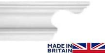 Small Swan Neck Plaster Coving 99mm x 95mm