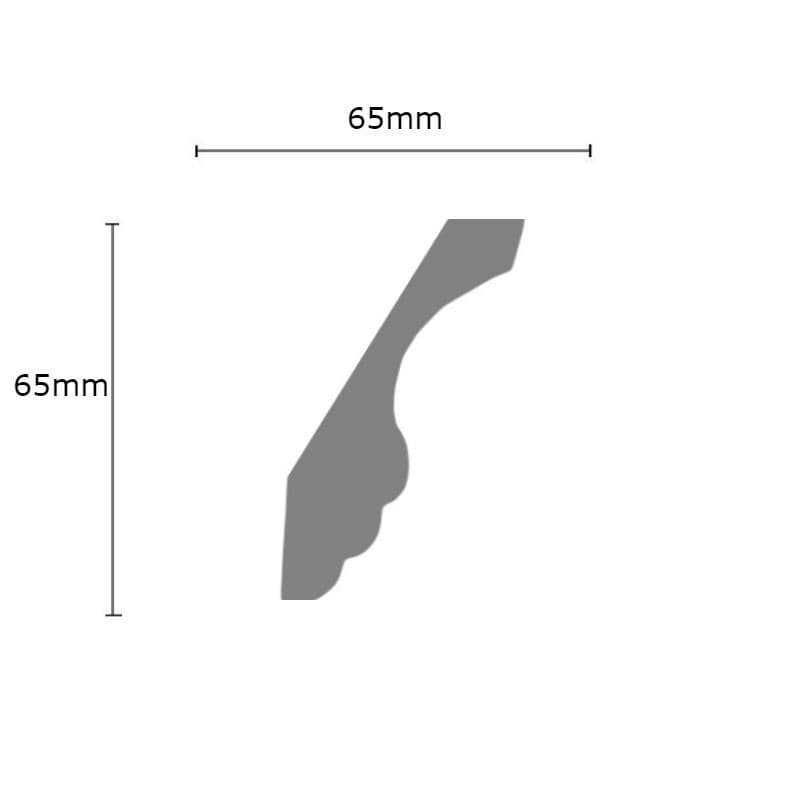 Mini Georgian Plaster Coving 65mm x 65mm