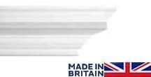 Medium Georgian Plaster Coving 124mm x 118mm