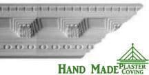 Small Double Dentil Plaster Coving 75mm x 85mm