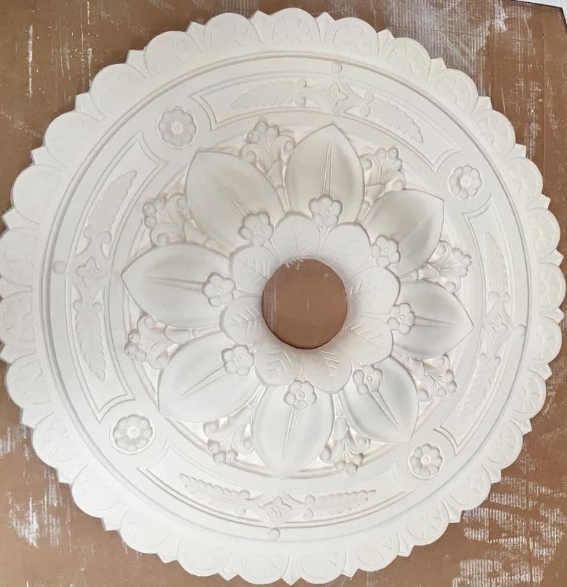 Large Sunflower Plaster Ceiling Rose 610mm