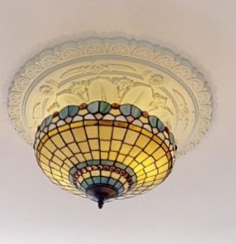 Large Sunflower Plaster Ceiling Rose 610mm