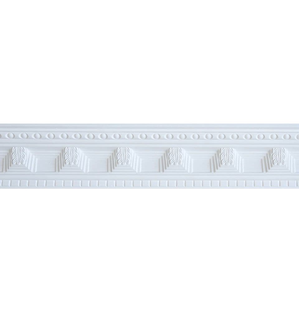Small Double Dentil Plaster Coving 75mm x 85mm