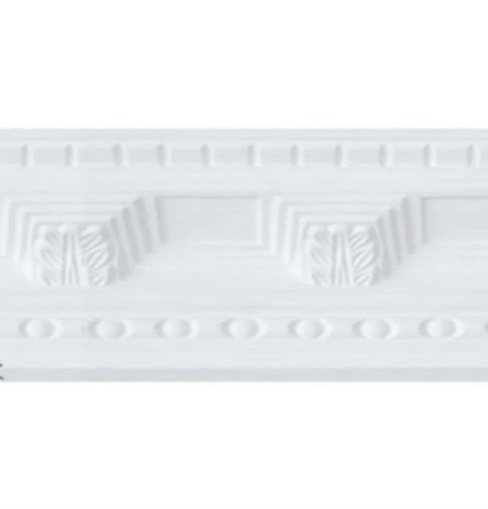 Small Double Dentil Plaster Coving 75mm x 85mm - 48m Pack