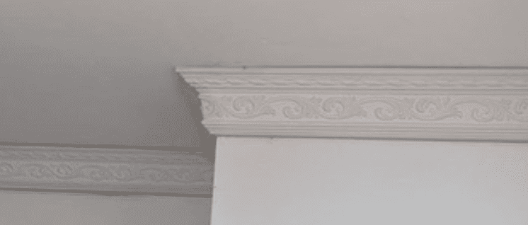 Edwardian Fleur de Lys Plaster Coving 80mm x 110mm