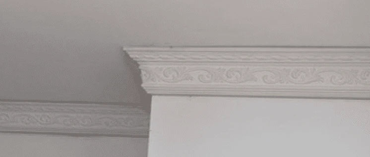 Edwardian Fleur de Lys Plaster Coving 80mm x 110mm - 36 Pack