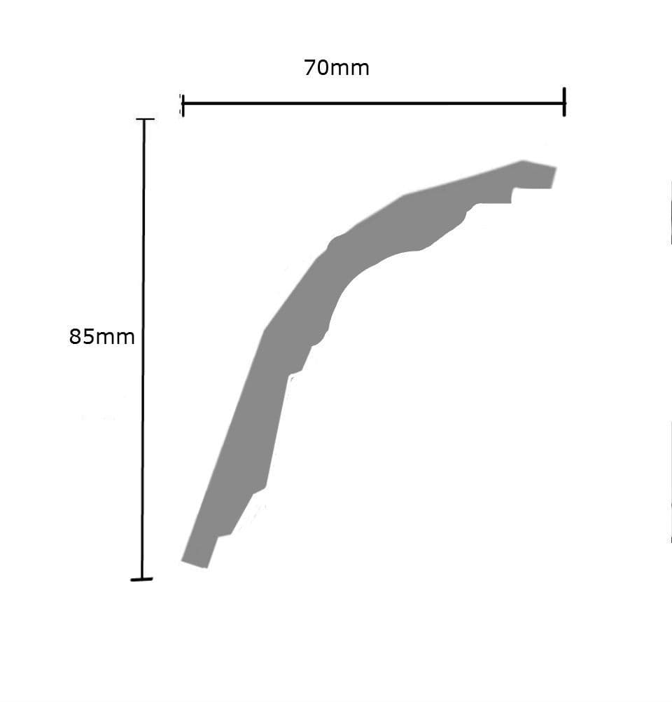 Roped Swag Plaster Cornice 70mm x 85mm - 36m Pack