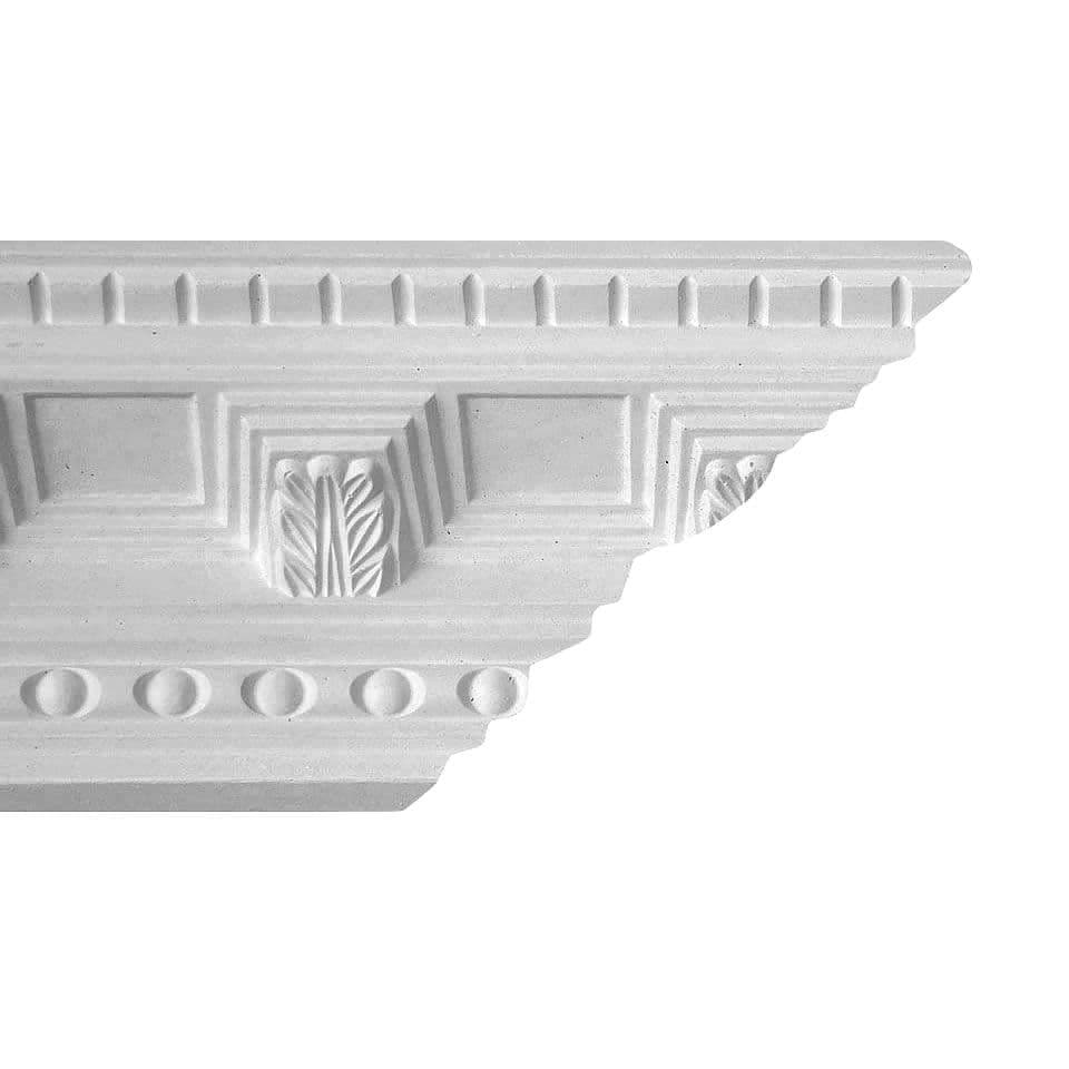 Small Double Dentil Plaster Coving75mm x 85mm