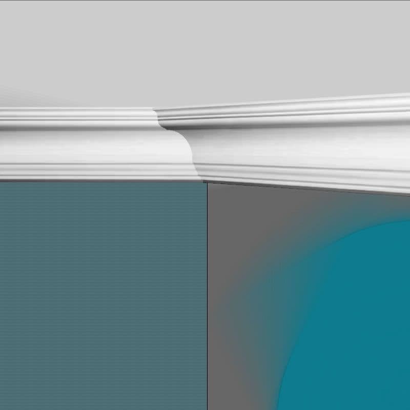 Small Edwardian Plaster Coving 90mm x 90mm