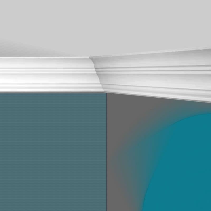 Small Linear Plaster Coving 73mm x 80mm