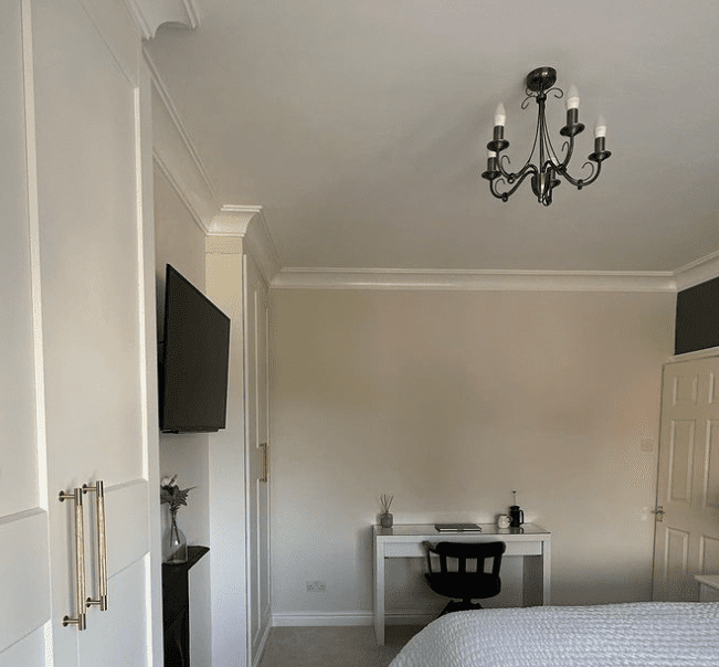 Victorian Plain Plaster Coving 120mm x 120mm